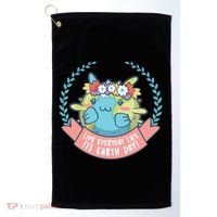 Live Everyday Like It's Earth Day Cute Golf Towel thumb 0
