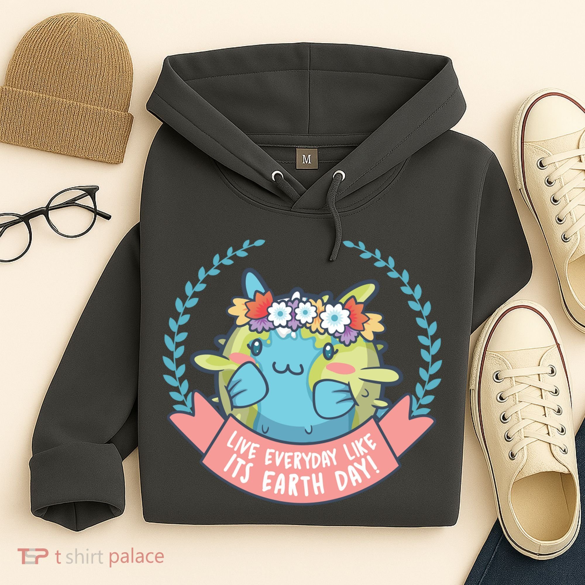 Live Everyday Like It's Earth Day Cute Hoodie