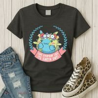Live Everyday Like It's Earth Day Cute Women's T-Shirt thumb 3