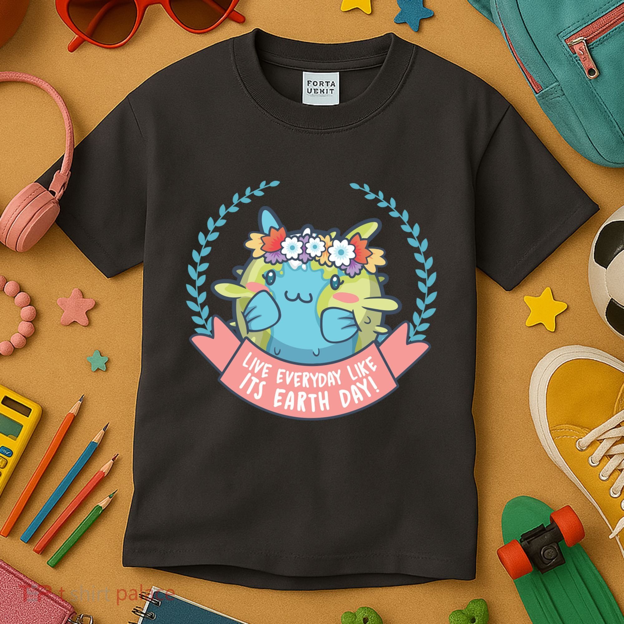 Live Everyday Like It's Earth Day Cute Kids T-Shirt