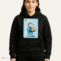 La Enfermera Mexican Slang Chicano Bingo Cards Hoodie thumb 5