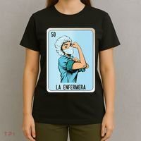 La Enfermera Mexican Slang Chicano Bingo Cards T-Shirt thumb 4