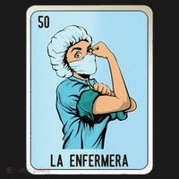 La Enfermera Mexican Slang Chicano Bingo Cards Women's Hoodie thumb 2