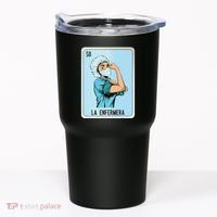 La Enfermera Mexican Slang Chicano Bingo Cards Tumbler thumb 0