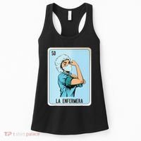 La Enfermera Mexican Slang Chicano Bingo Cards Women's Tank Top thumb 0