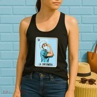La Enfermera Mexican Slang Chicano Bingo Cards Women's Tank Top thumb 2