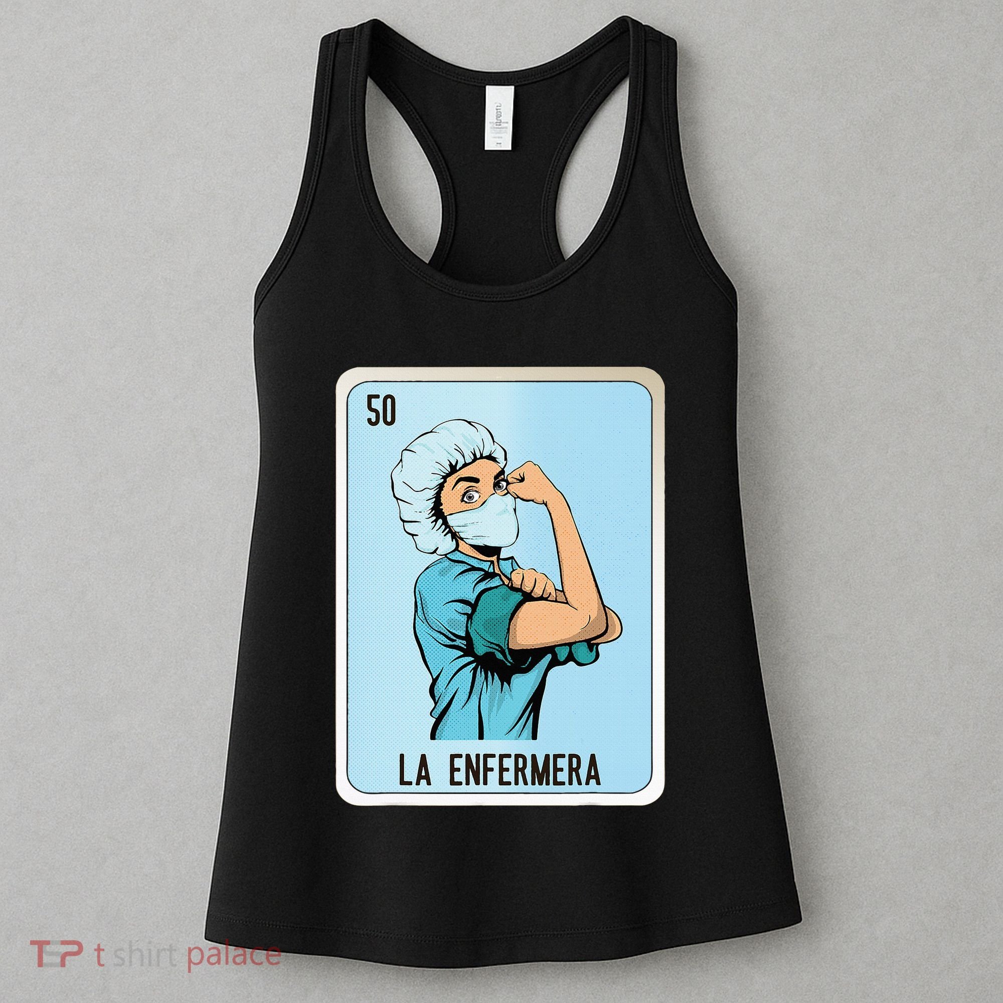 La Enfermera Mexican Slang Chicano Bingo Cards Women's Tank Top