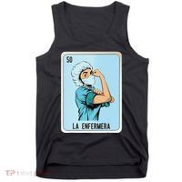 La Enfermera Mexican Slang Chicano Bingo Cards Tank Top thumb 0