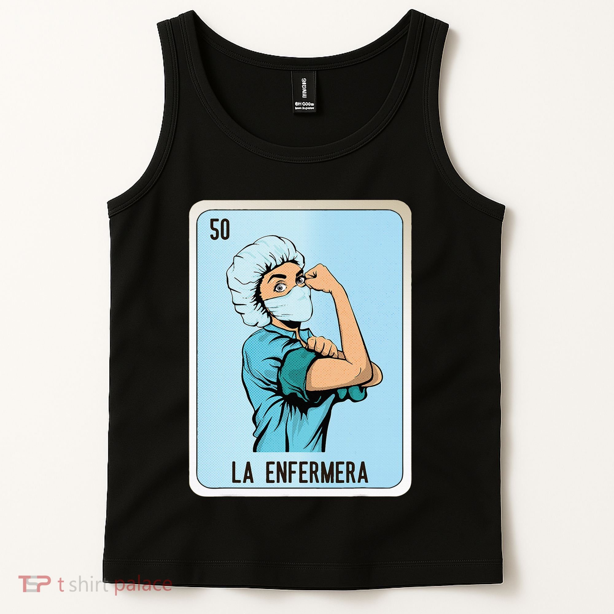 La Enfermera Mexican Slang Chicano Bingo Cards Tank Top