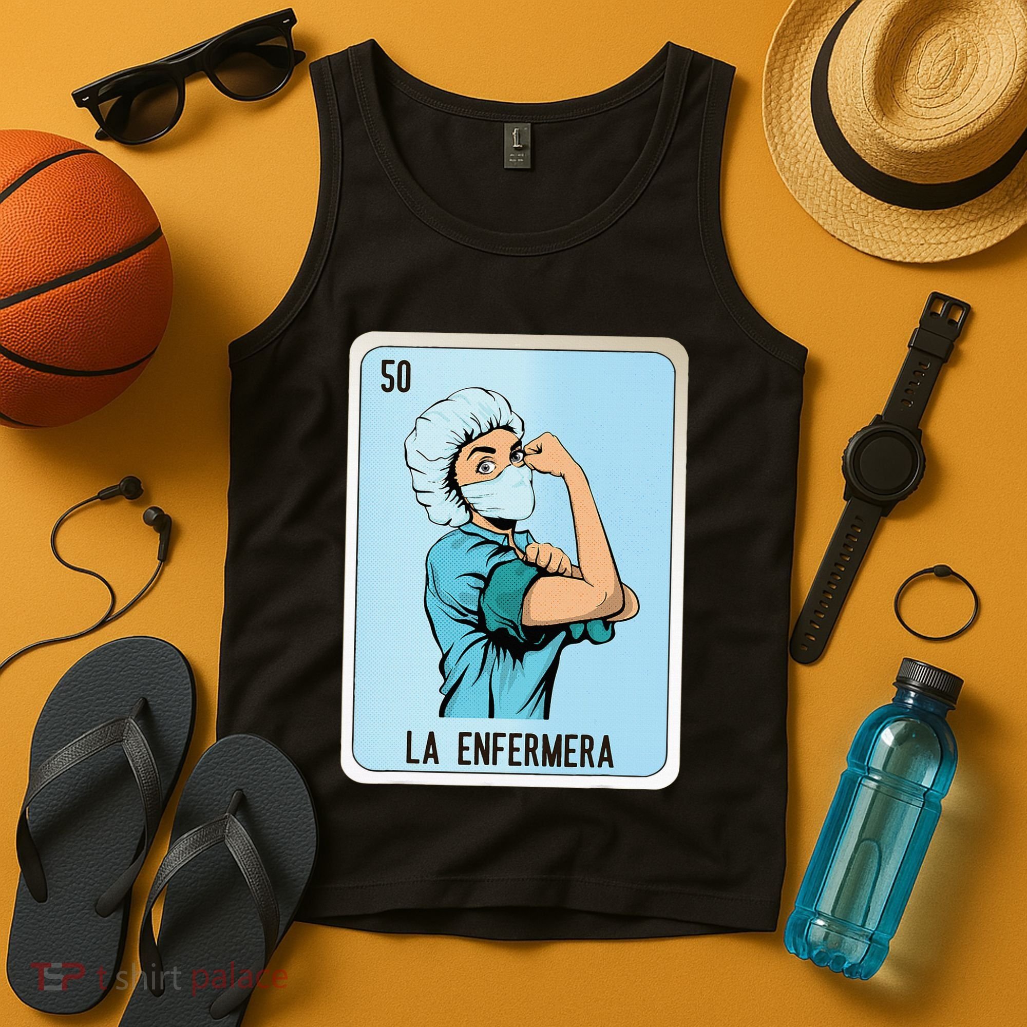 La Enfermera Mexican Slang Chicano Bingo Cards Tank Top