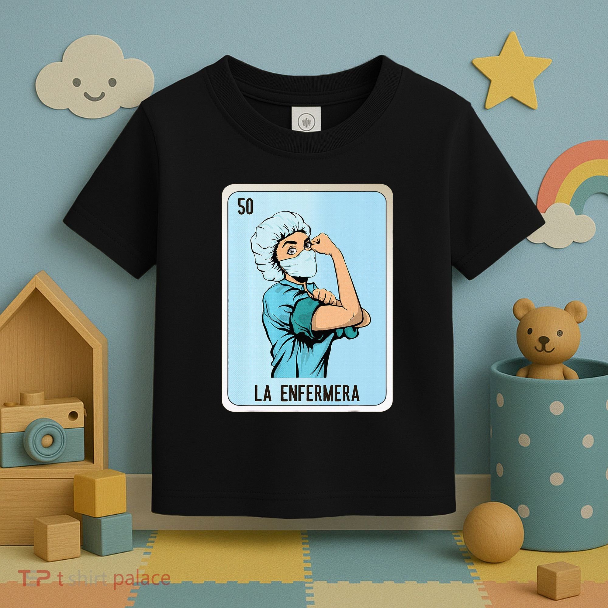 La Enfermera Mexican Slang Chicano Bingo Cards Toddler T-Shirt