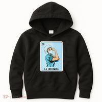 La Enfermera Mexican Slang Chicano Bingo Cards Kids Hoodie thumb 0