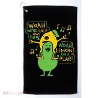Lemon On A Pear Golf Towel thumb 0