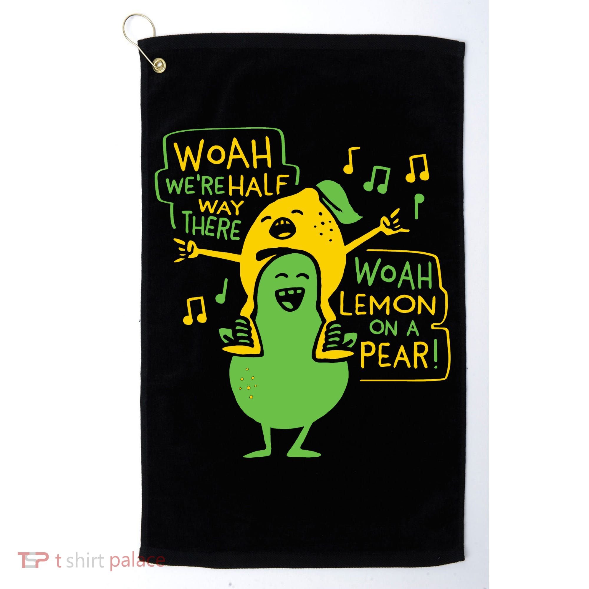 Lemon On A Pear Golf Towel