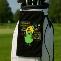 Lemon On A Pear Golf Towel thumb 2