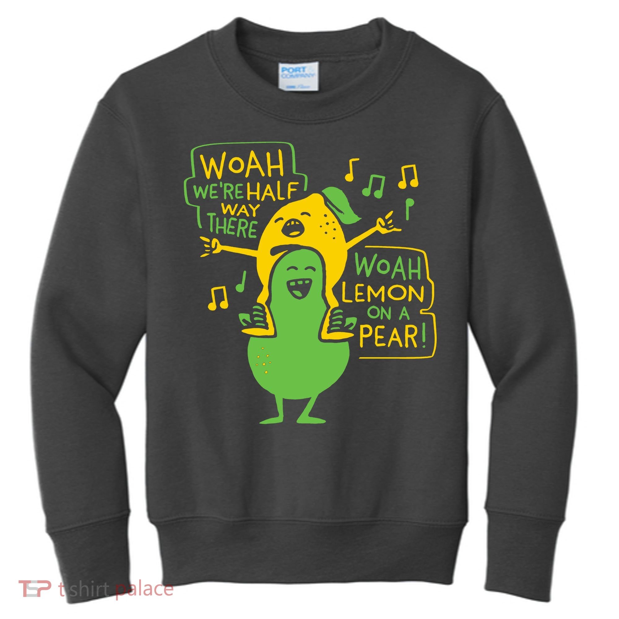Lemon On A Pear Kids Sweatshirt