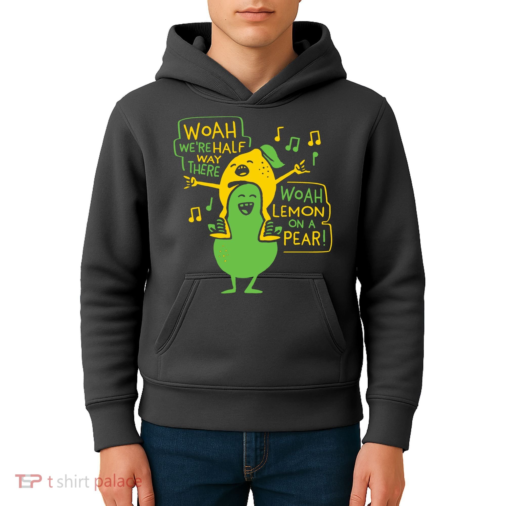 Lemon On A Pear Kids Hoodie
