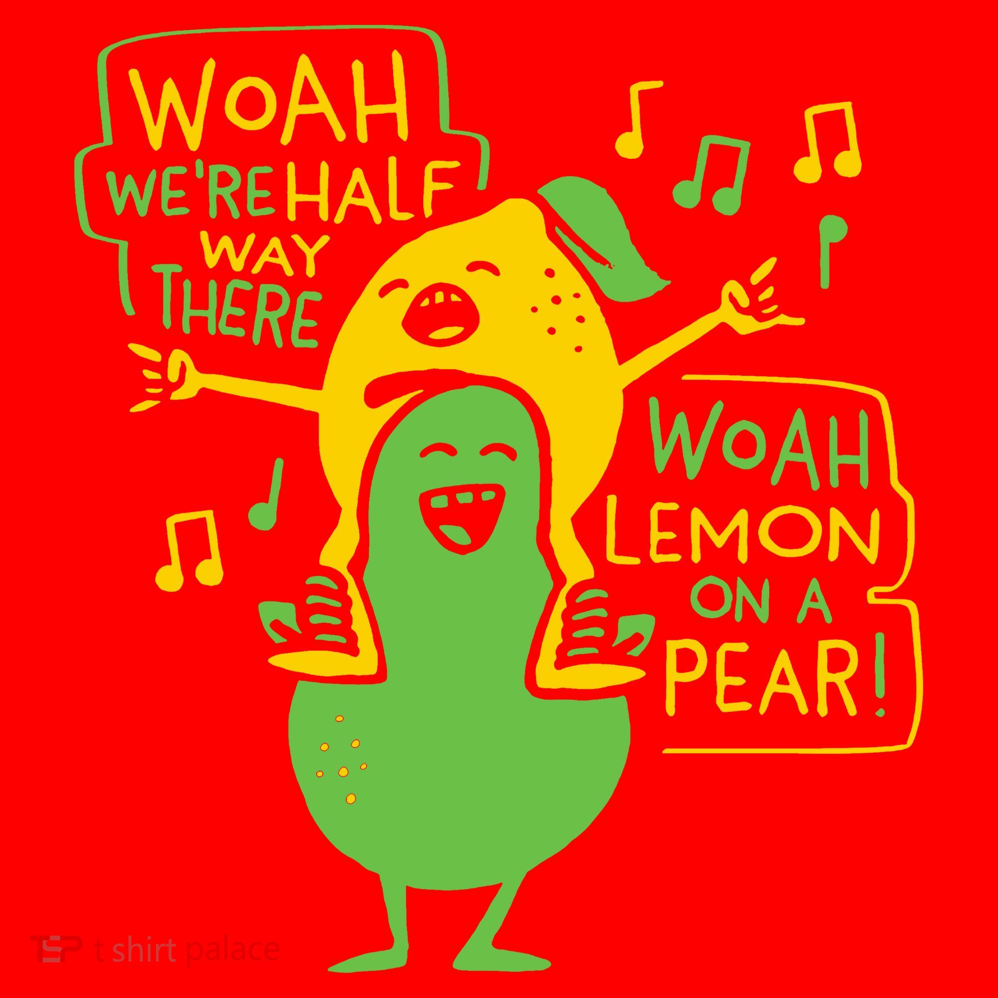 Lemon On A Pear Santa Hat