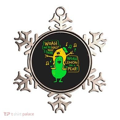 Lemon On A Pear Funny Meme Ornament
