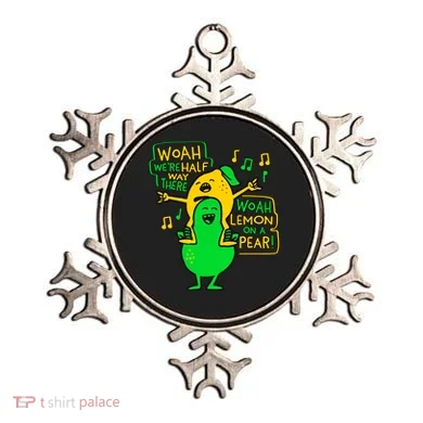 Lemon On A Pear Funny Meme Ornament