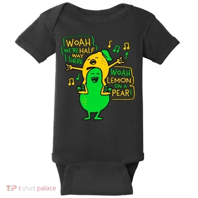 Lemon On A Pear Funny Meme Baby Bodysuit