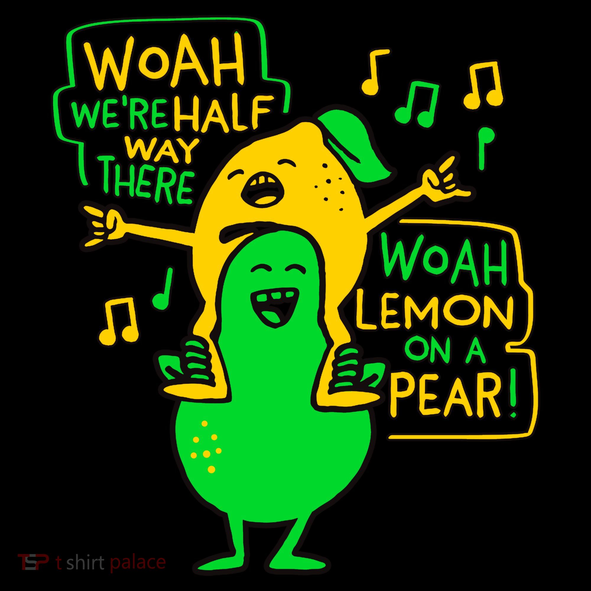 Lemon On A Pear Funny Meme Baby Bodysuit