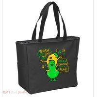 Lemon On A Pear Funny Meme Tote Bag thumb 2