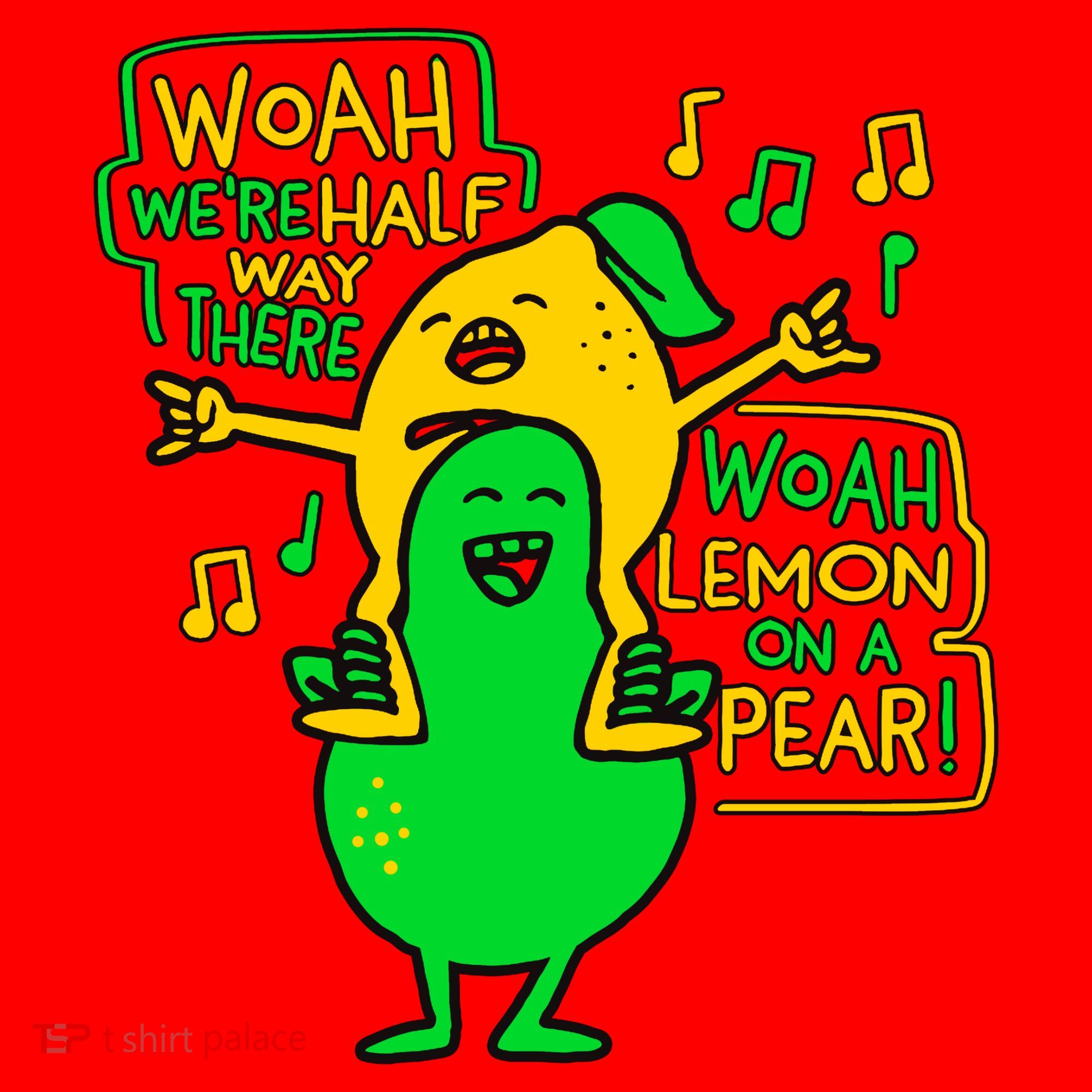 Lemon On A Pear Funny Meme Santa Hat