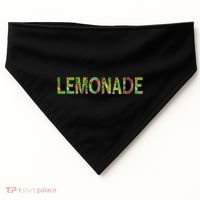 Lemonade Word Art USA-Made Doggie Bandana thumb 0