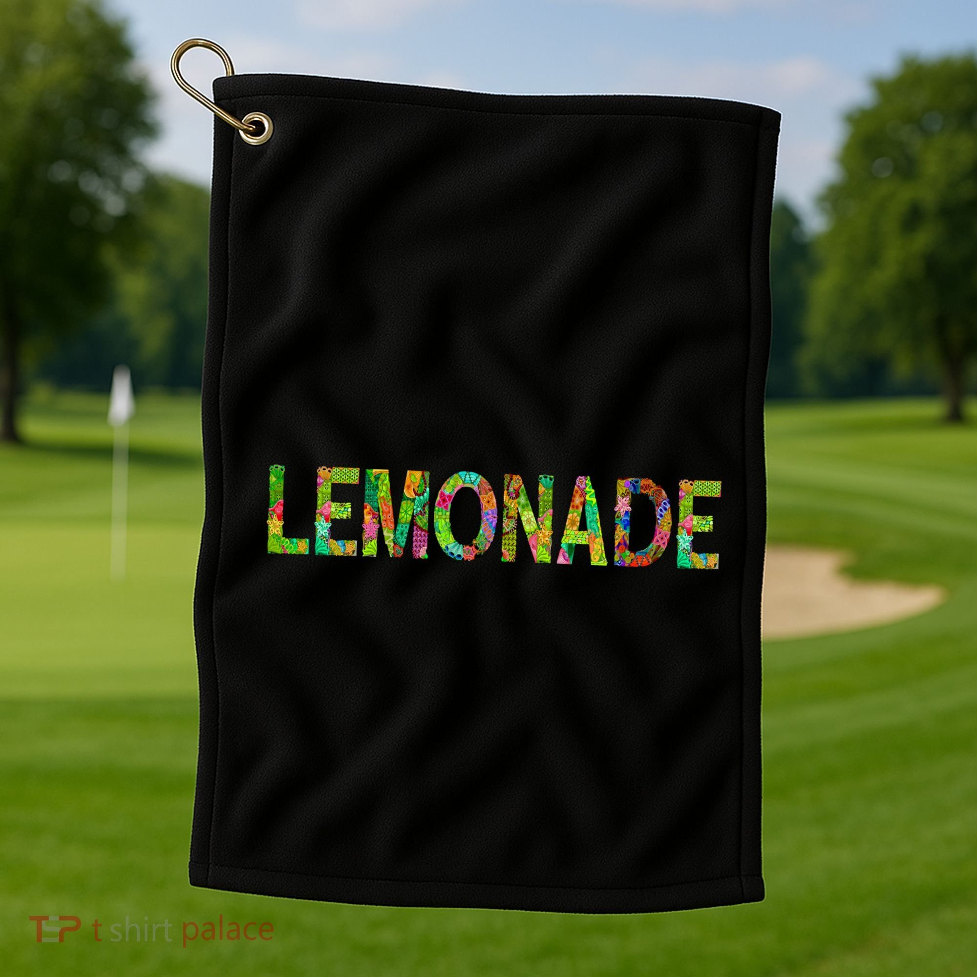 Lemonade Word Art Golf Towel