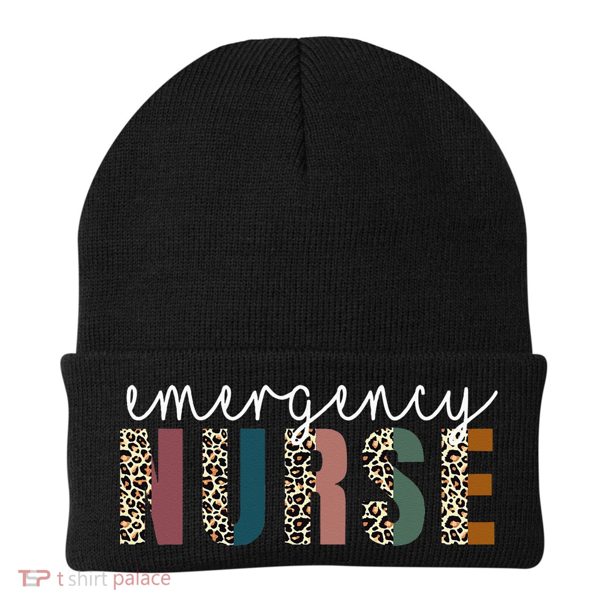 Leopard Emergency Nurse ER Trauma & Emergency Department Beanie