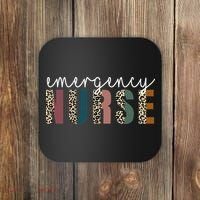 Leopard Emergency Nurse ER Trauma & Emergency Department Coaster thumb 0