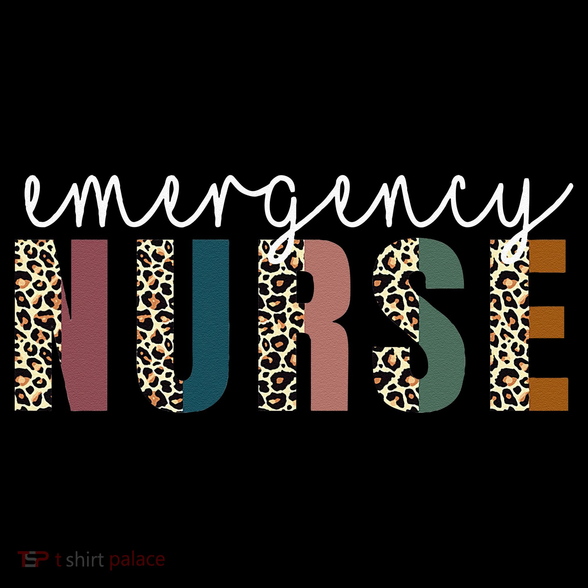 Leopard Emergency Nurse ER Trauma & Emergency Department Women's Hoodie