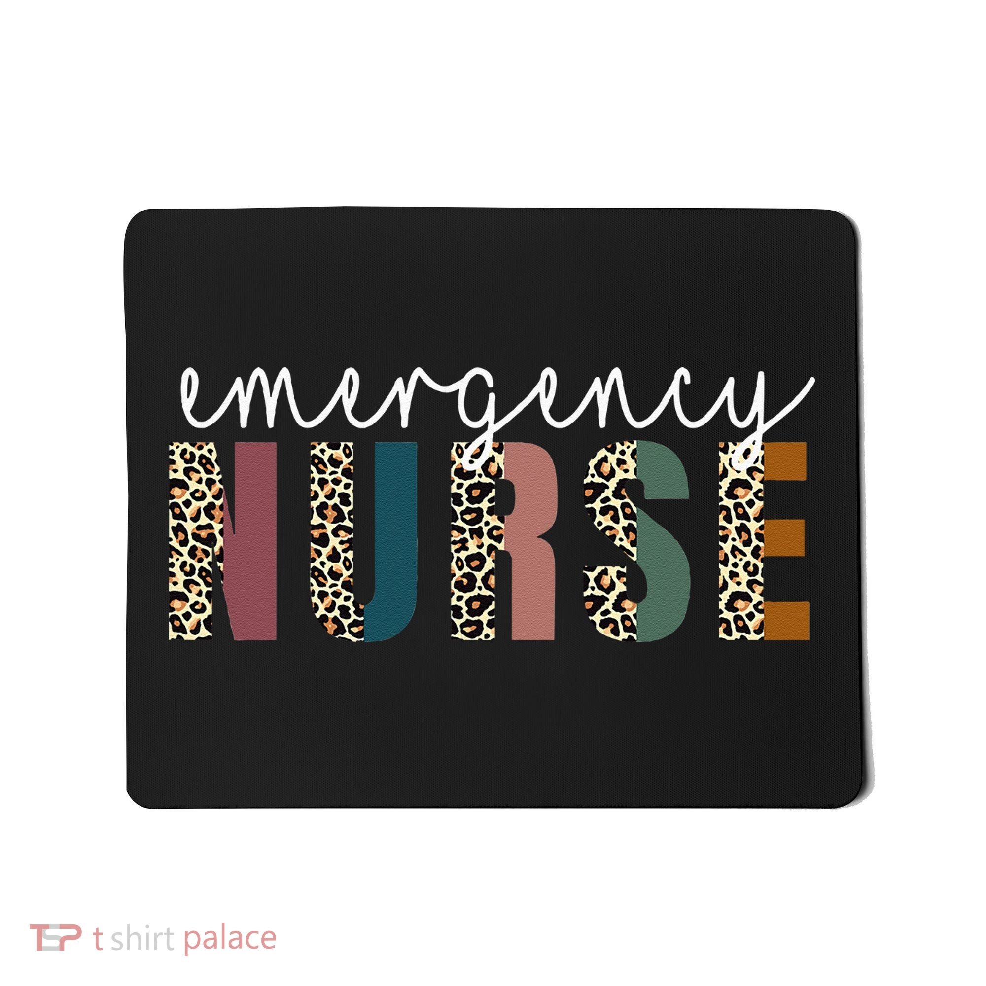 Leopard Emergency Nurse ER Trauma & Emergency Department Mousepad