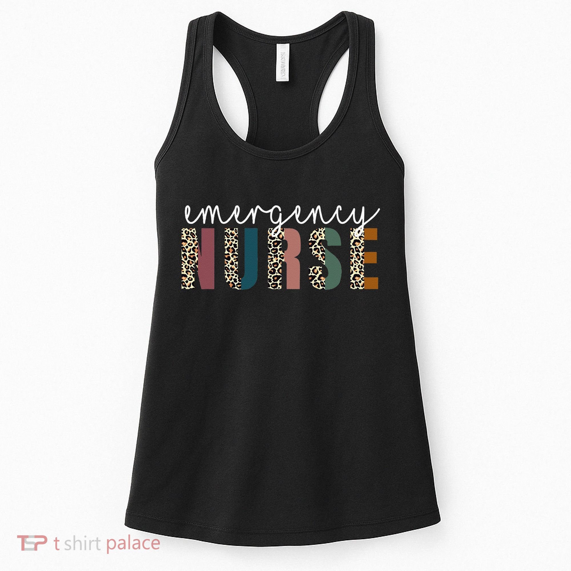 Leopard Emergency Nurse ER Trauma & Emergency Department Women's Tank Top