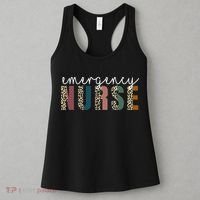 Leopard Emergency Nurse ER Trauma & Emergency Department Women's Tank Top thumb 3