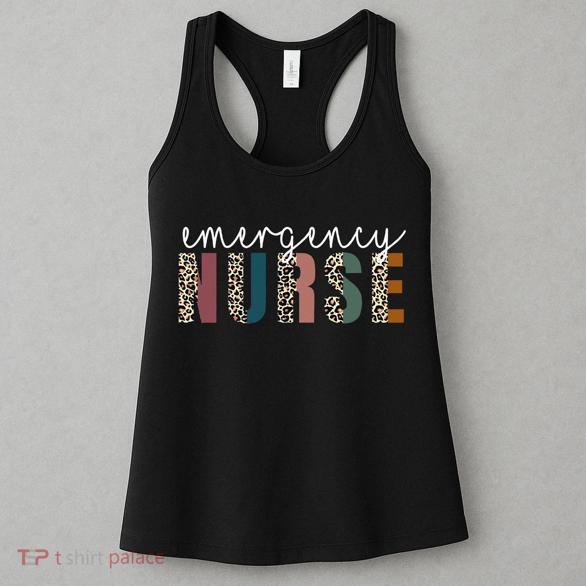 Leopard Emergency Nurse ER Trauma & Emergency Department Women's Tank Top