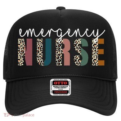 Leopard Emergency Nurse ER Trauma & Emergency Department Hat