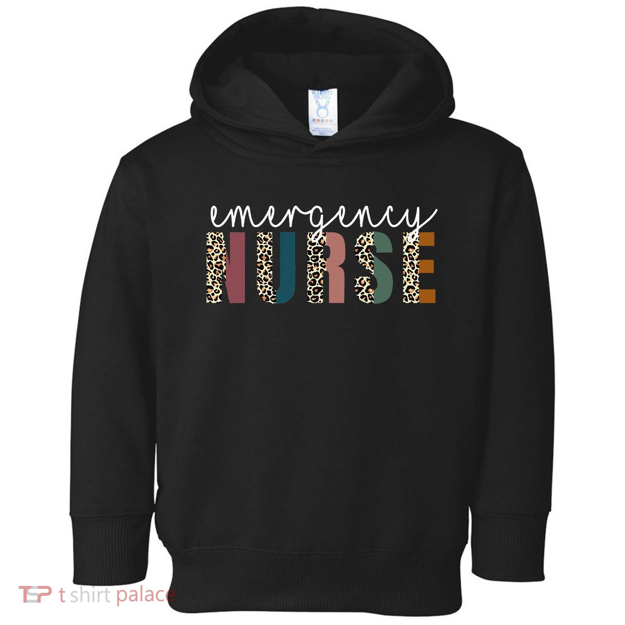 Leopard Emergency Nurse ER Trauma & Emergency Department Toddler Hoodie