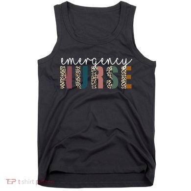 Leopard Emergency Nurse ER Trauma & Emergency Department Tank Top