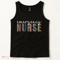 Leopard Emergency Nurse ER Trauma & Emergency Department Tank Top thumb 2