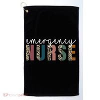 Leopard Emergency Nurse ER Trauma & Emergency Department Golf Towel thumb 0