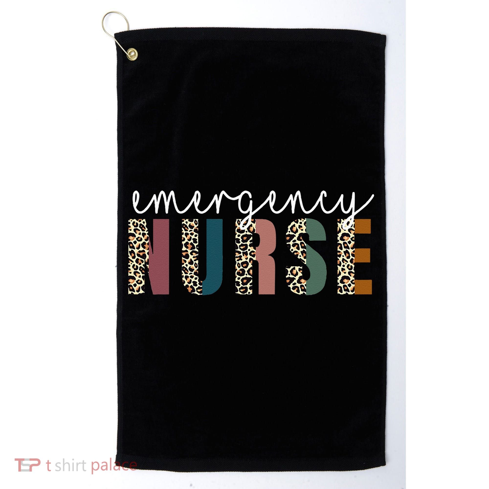 Leopard Emergency Nurse ER Trauma & Emergency Department Golf Towel