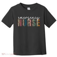 Leopard Emergency Nurse ER Trauma & Emergency Department Toddler T-Shirt thumb 0