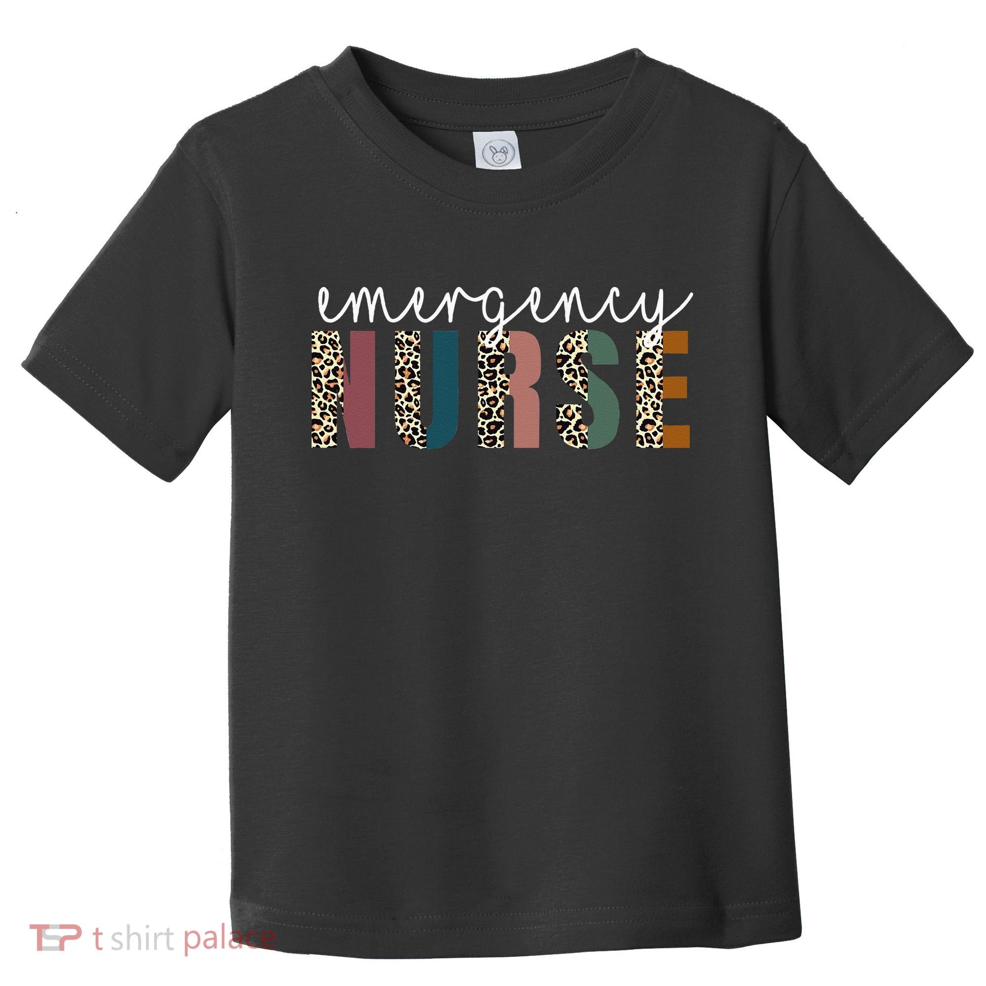 Leopard Emergency Nurse ER Trauma & Emergency Department Toddler T-Shirt