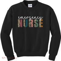 Leopard Emergency Nurse ER Trauma & Emergency Department Kids Sweatshirt thumb 0