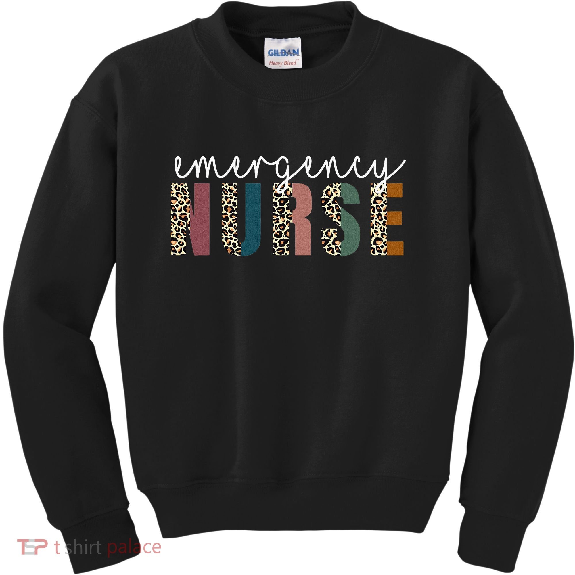 Leopard Emergency Nurse ER Trauma & Emergency Department Kids Sweatshirt