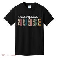 Leopard Emergency Nurse ER Trauma & Emergency Department Kids T-Shirt thumb 0