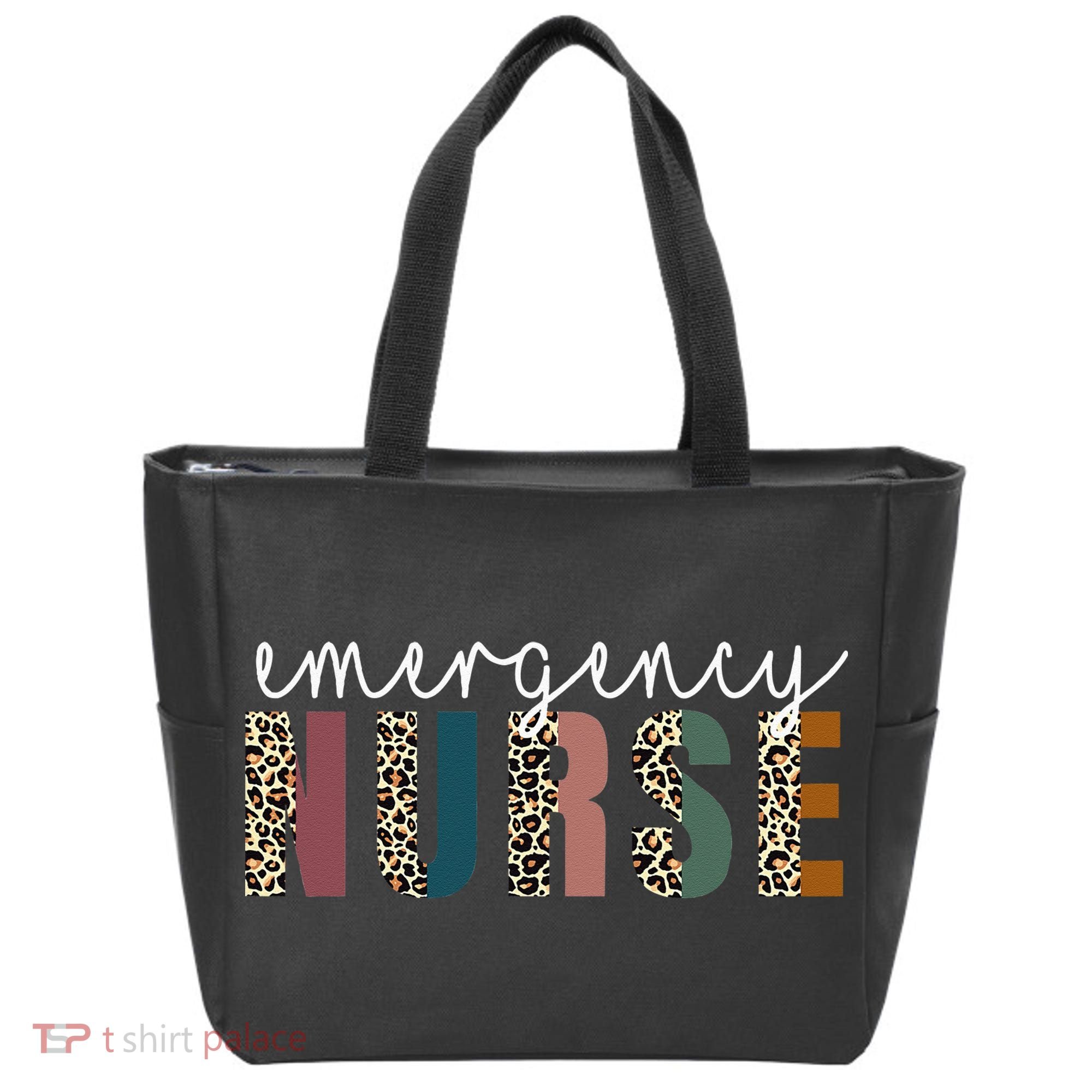Leopard Emergency Nurse ER Trauma & Emergency Department Tote Bag