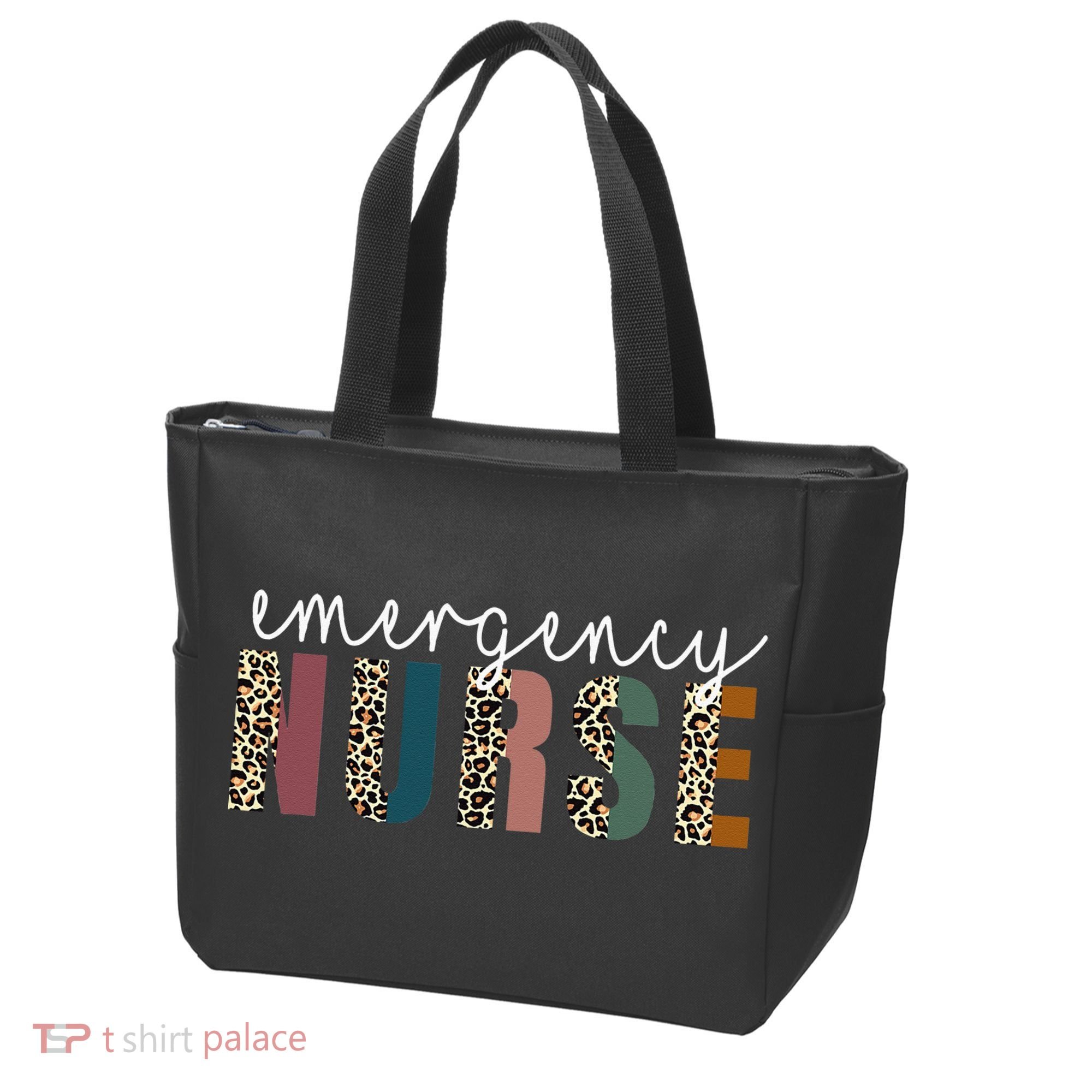 Leopard Emergency Nurse ER Trauma & Emergency Department Tote Bag